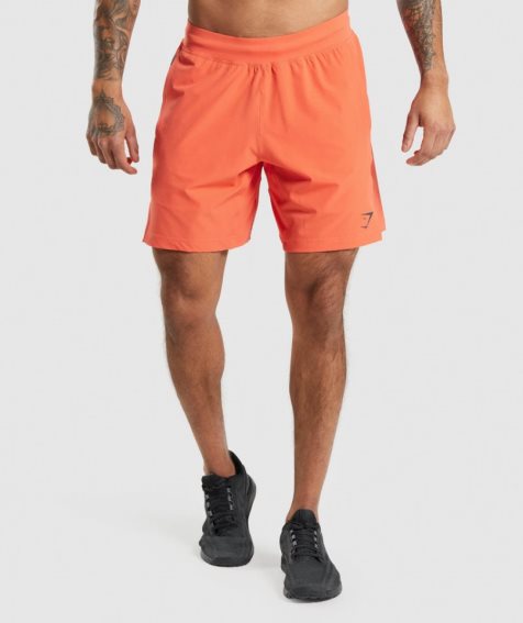 Gymshark Apex 8" Function Shorts Herr Orange | SE-82163P