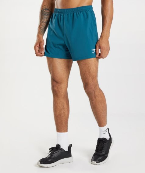 Gymshark Arrival 5" Shorts Herr Blå | SE-69243O