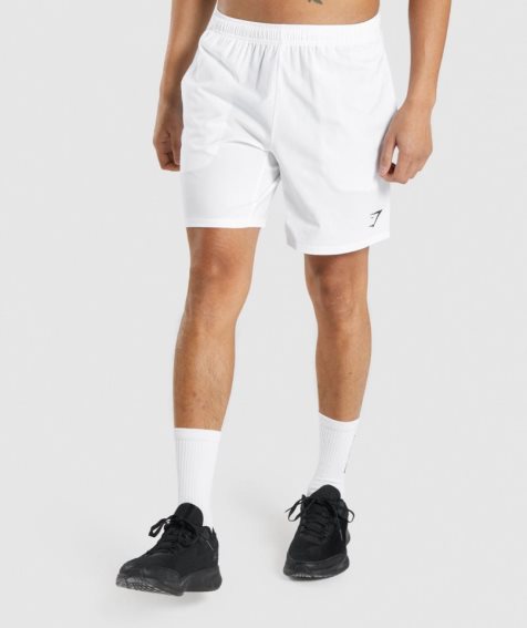 Gymshark Arrival 7" Shorts Herr Vita | SE-12759P