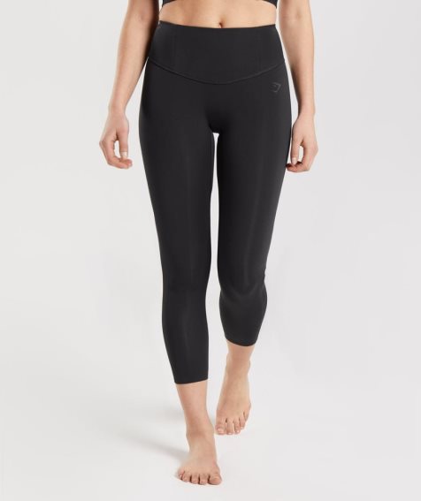 Gymshark Studio 7/8 Leggings Dam Svarta | SE-21076N