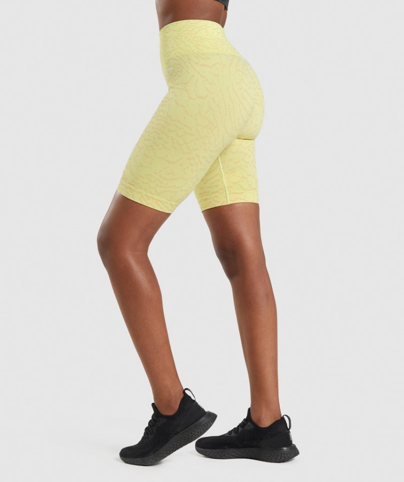 Gymshark Adapt Animal Seamless Cycling Shorts Dam Gula | SE-28593L
