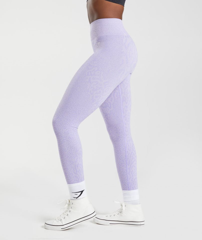 Gymshark Adapt Animal Seamless Leggings Dam Lavendel | SE-14309S