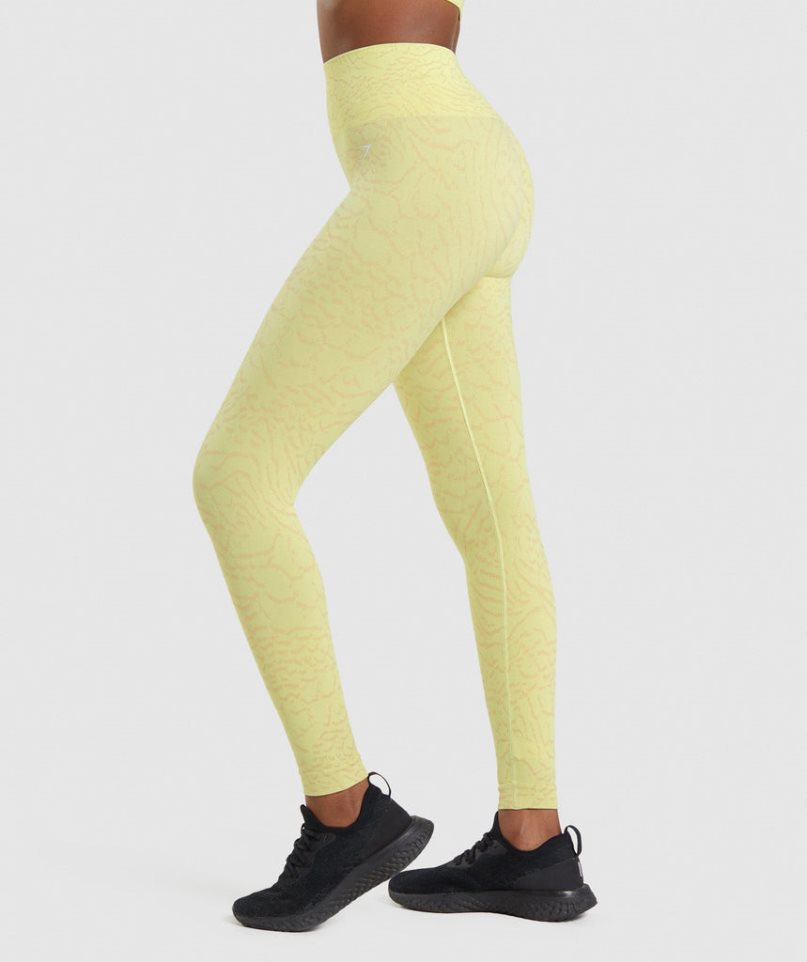 Gymshark Adapt Animal Seamless Leggings Dam Gula | SE-71523V