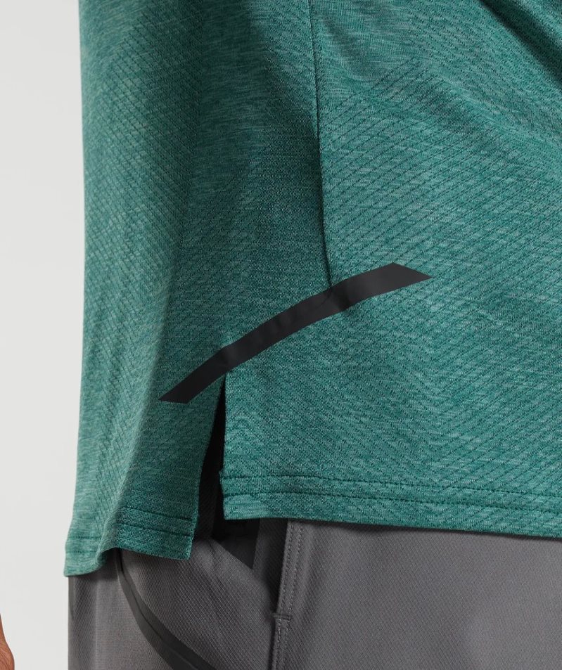 Gymshark Apex Long Sleeve T-shirt Herr Gröna | SE-59637R