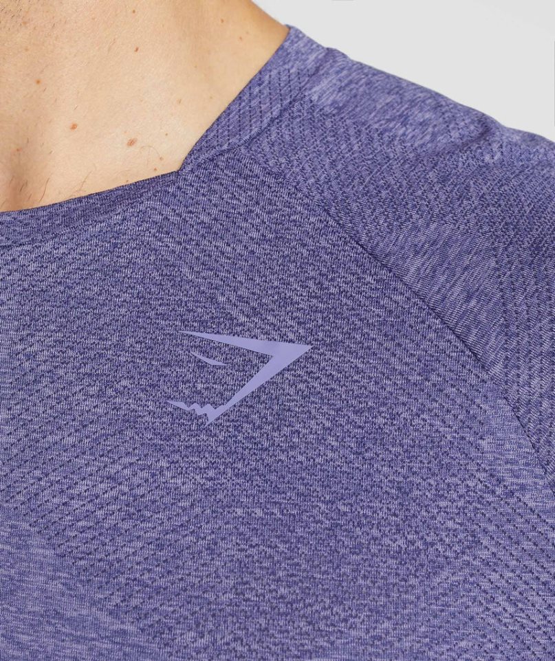Gymshark Apex Long Sleeve T-shirt Herr Lila | SE-40615S