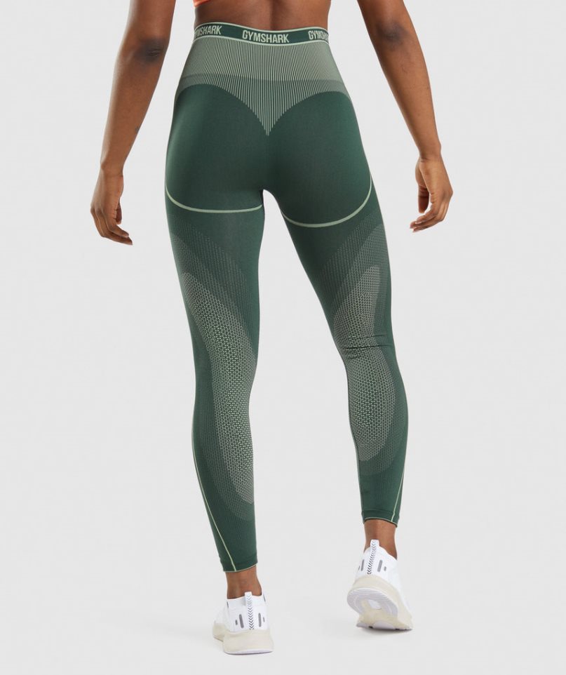 Gymshark Apex Seamless High Rise Leggings Dam Gröna | SE-25470Q