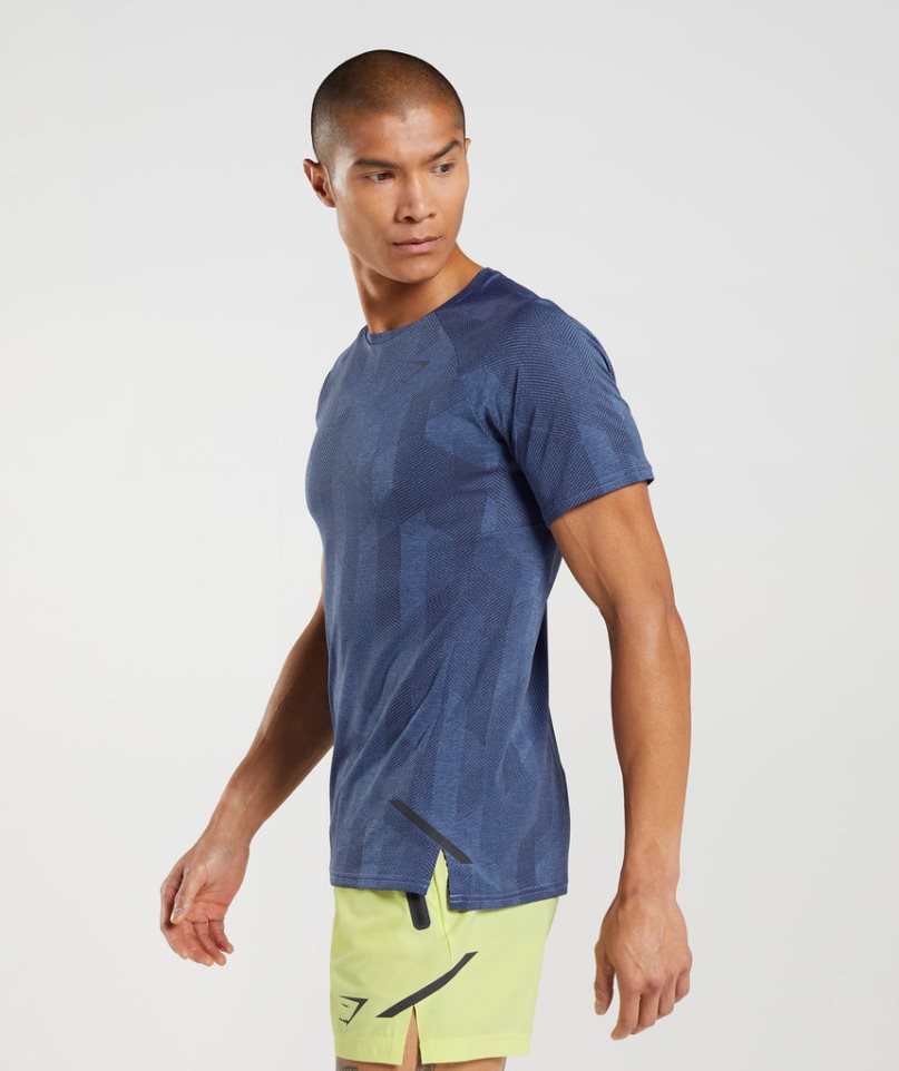 Gymshark Apex T-shirt Herr Blå | SE-93827X