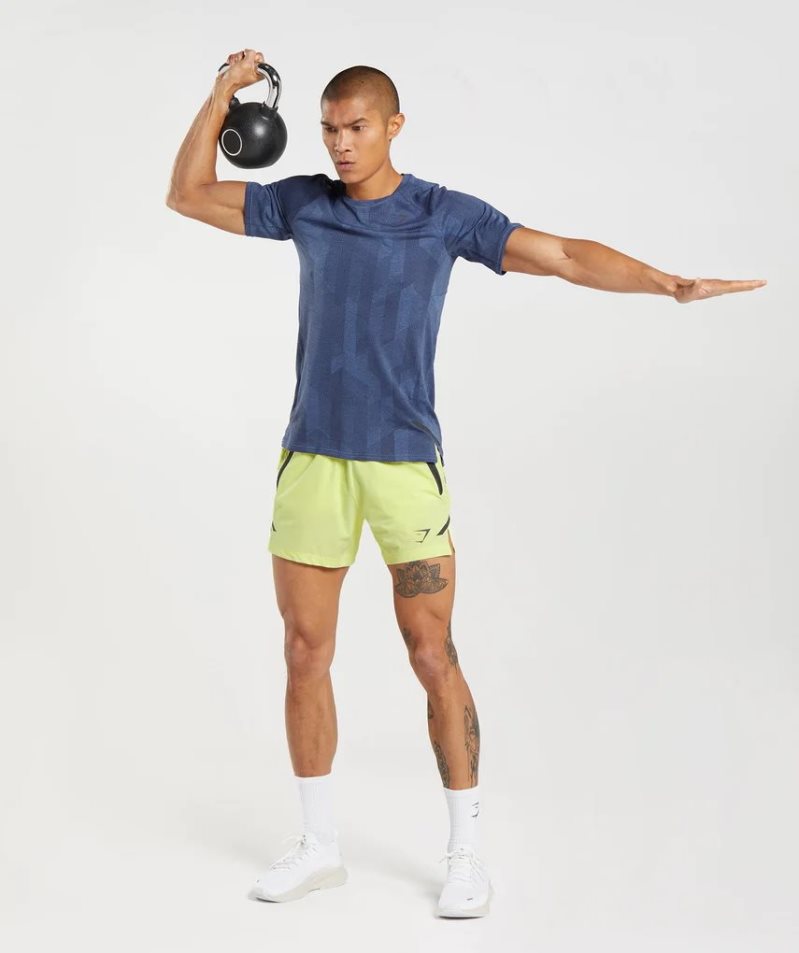 Gymshark Apex T-shirt Herr Blå | SE-93827X