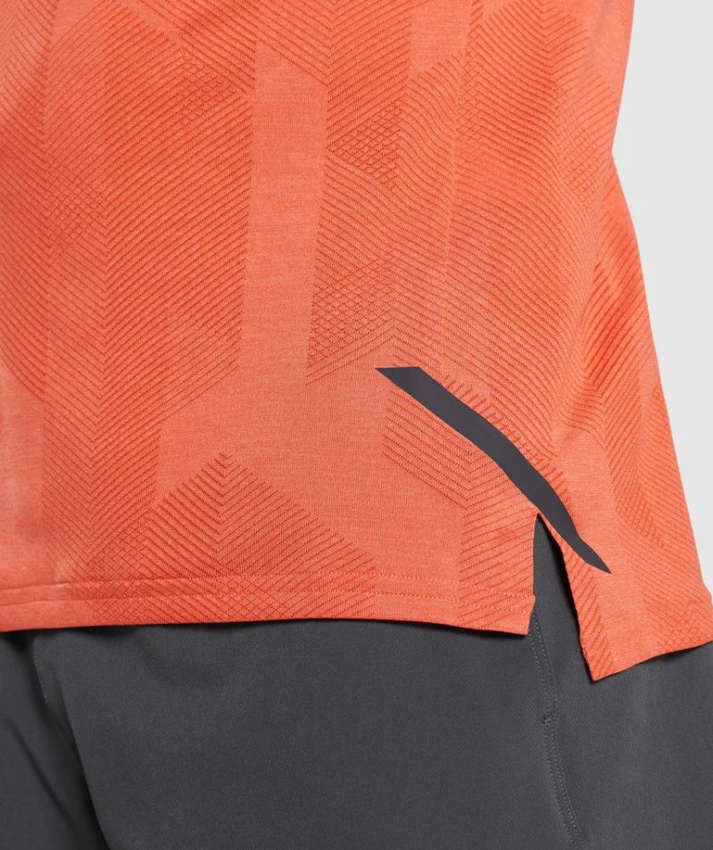 Gymshark Apex T-shirt Herr Orange | SE-87905I