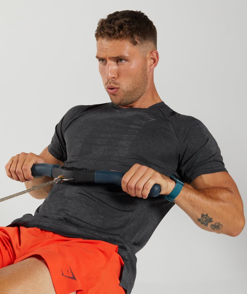 Gymshark Apex T-shirt Herr Svarta | SE-26837J