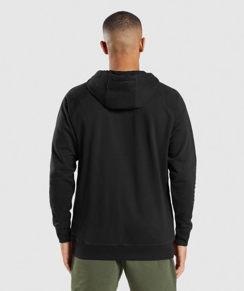 Gymshark Apollo Hoodie Herr Svarta | SE-36189D