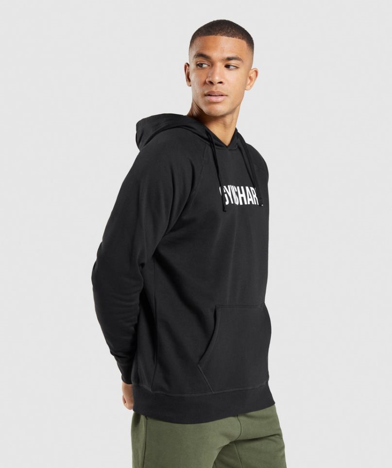 Gymshark Apollo Hoodie Herr Svarta | SE-36189D