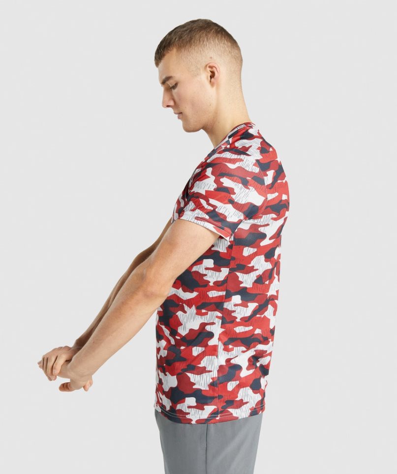 Gymshark Arrival T-shirt Herr Camo | SE-76830Y