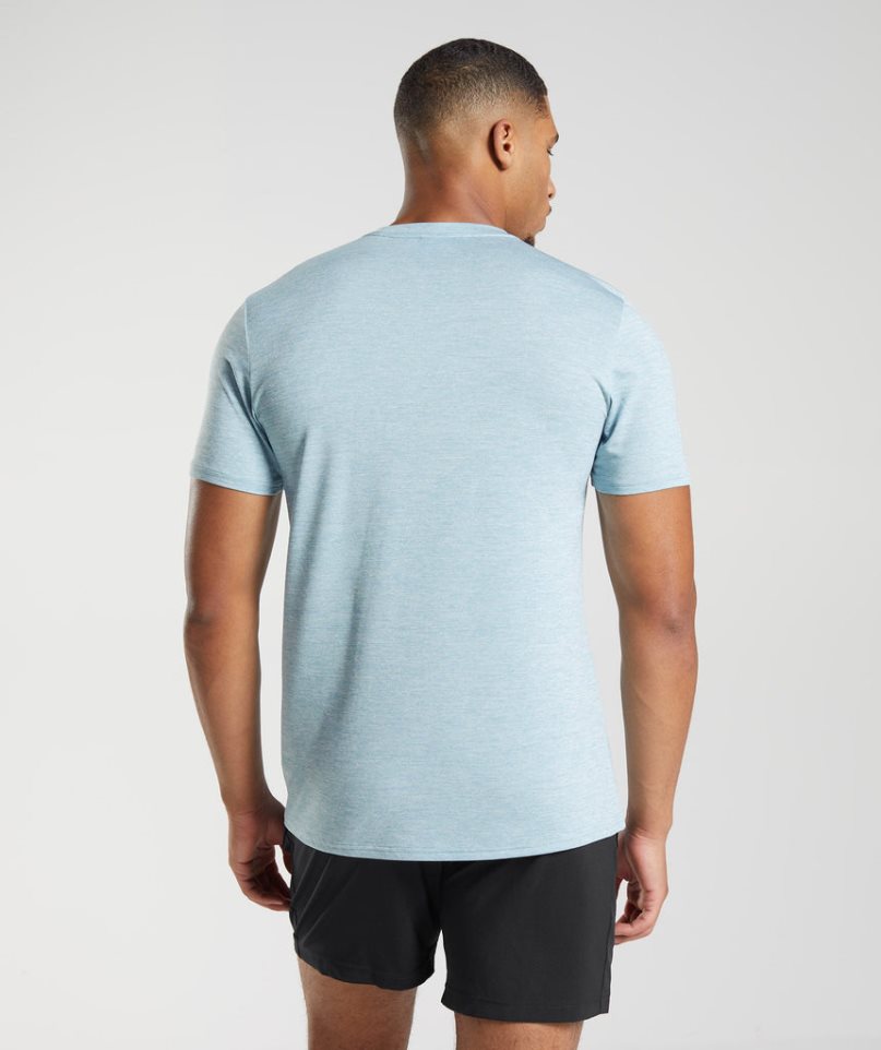 Gymshark Arrival T-shirt Herr Ljusblå | SE-72160I