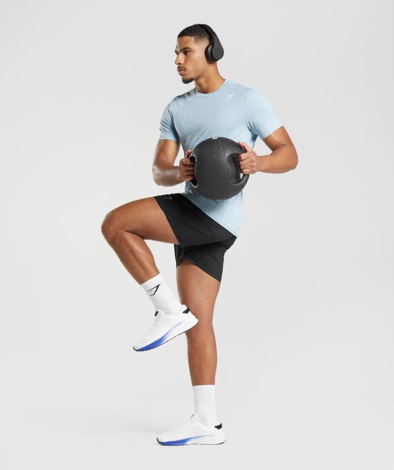 Gymshark Arrival T-shirt Herr Ljusblå | SE-72160I