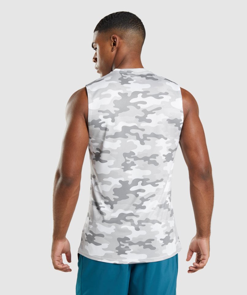 Gymshark Arrival Ärmlös Linnen Herr Camo | SE-07214B