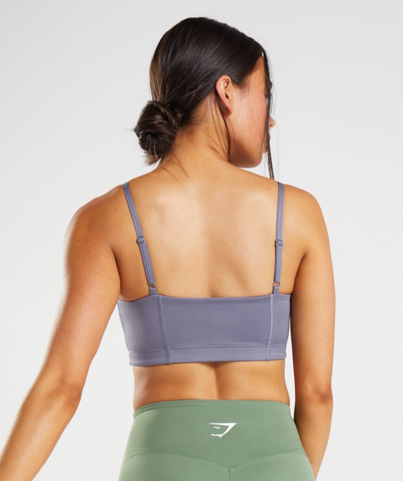 Gymshark Bandeau Sport Bh Dam Lila | SE-42691V