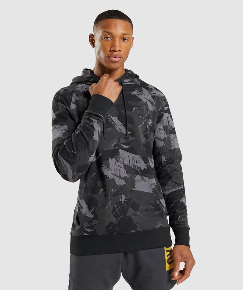 Gymshark Bold Hoodie Herr Camo | SE-51739P