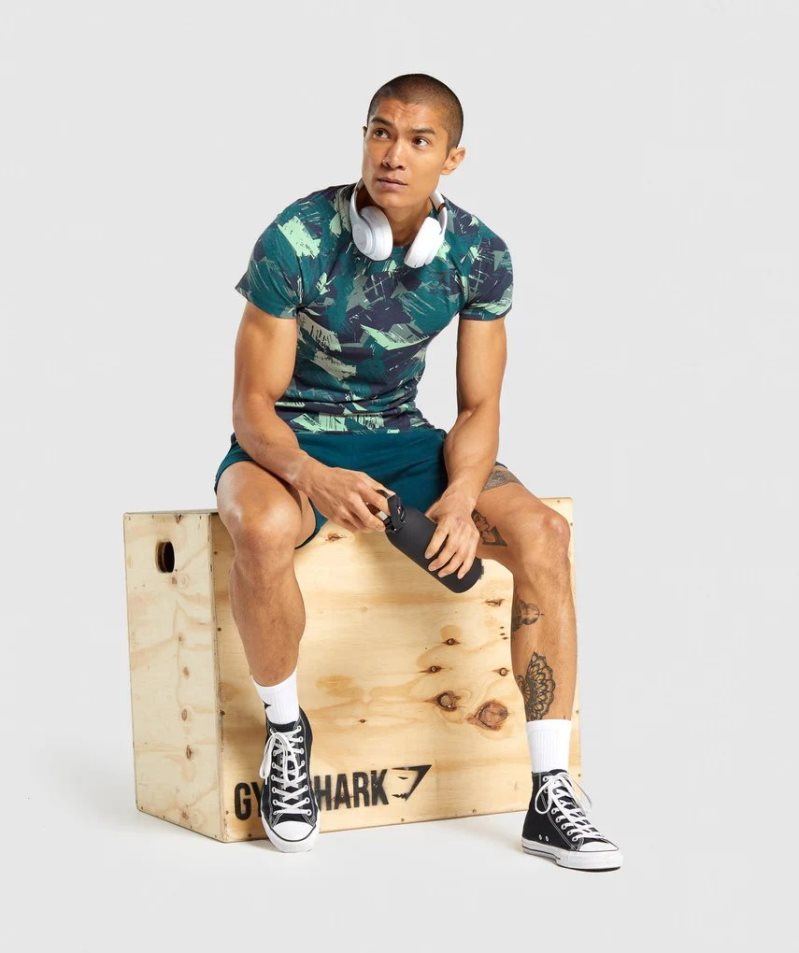 Gymshark Bold T-shirt Herr Camo | SE-89032H