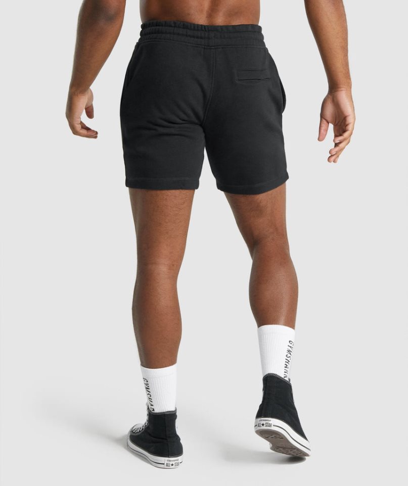 Gymshark Crest Shorts Herr Svarta | SE-92145N