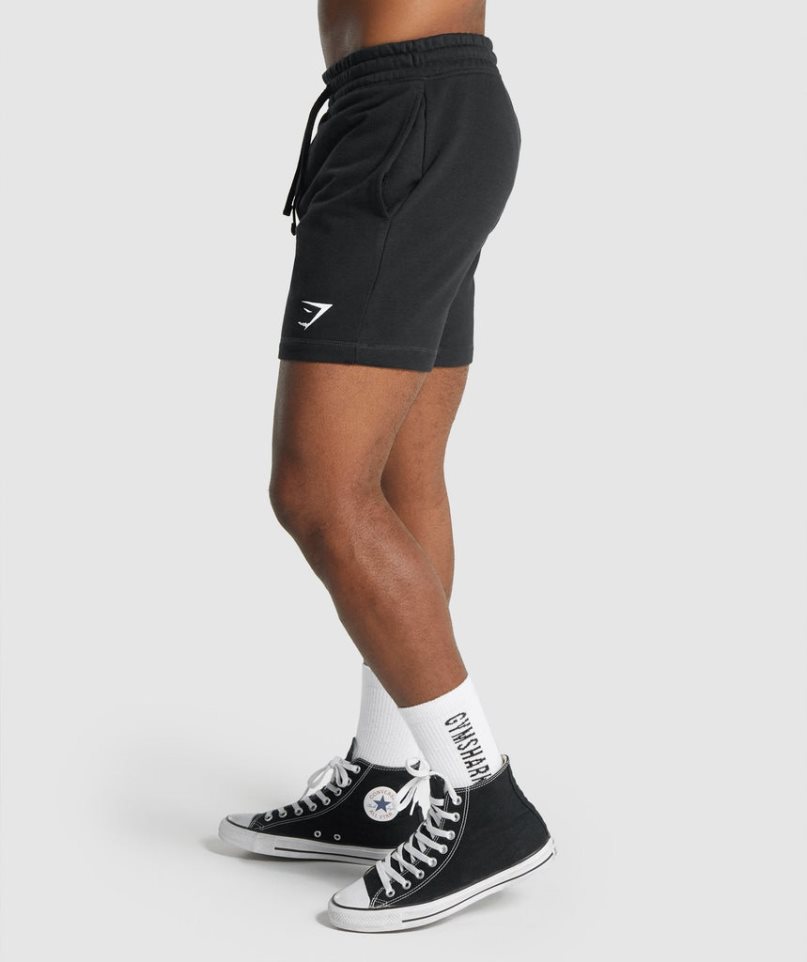Gymshark Crest Shorts Herr Svarta | SE-92145N