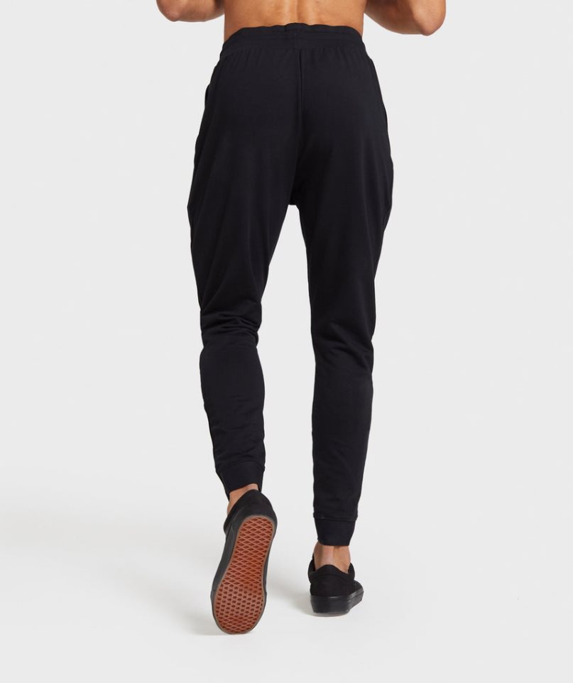 Gymshark Critical Zip Mjukisbyxor Herr Svarta | SE-30917J