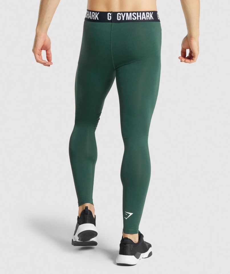 Gymshark Element Baselayer Leggings Herr Mörkgröna | SE-14207A