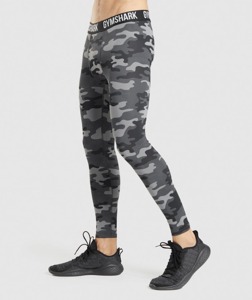 Gymshark Element Baselayer Leggings Herr Camo | SE-69314U
