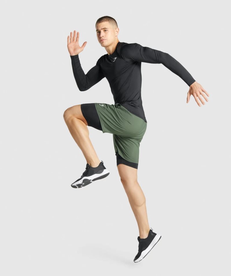 Gymshark Element Baselayer Shorts Herr Svarta | SE-83965J
