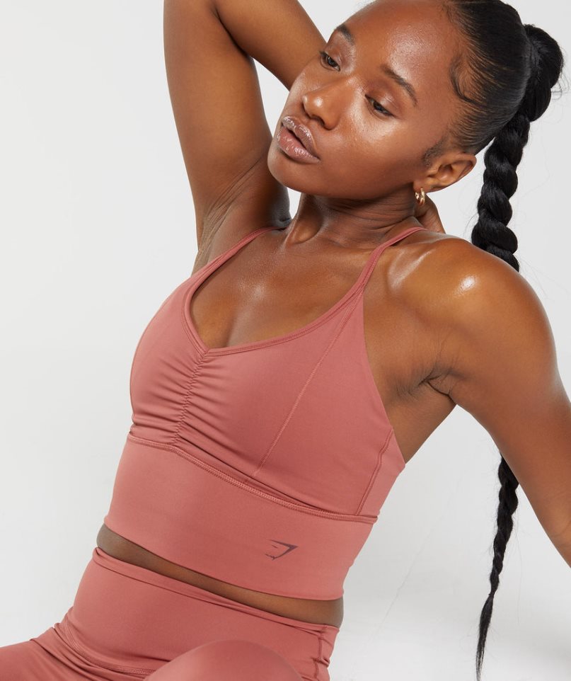 Gymshark Elevate Longline Sport Bh Dam Rosa | SE-75140R