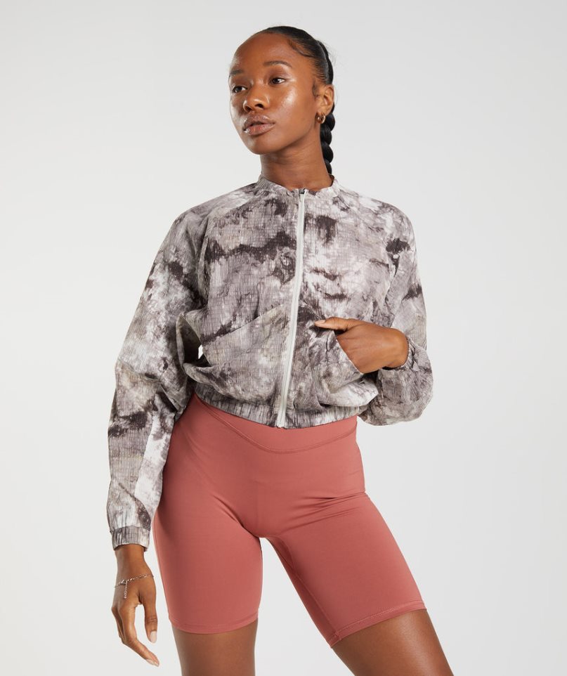 Gymshark Elevate Woven Jacka Dam Bruna | SE-81257P