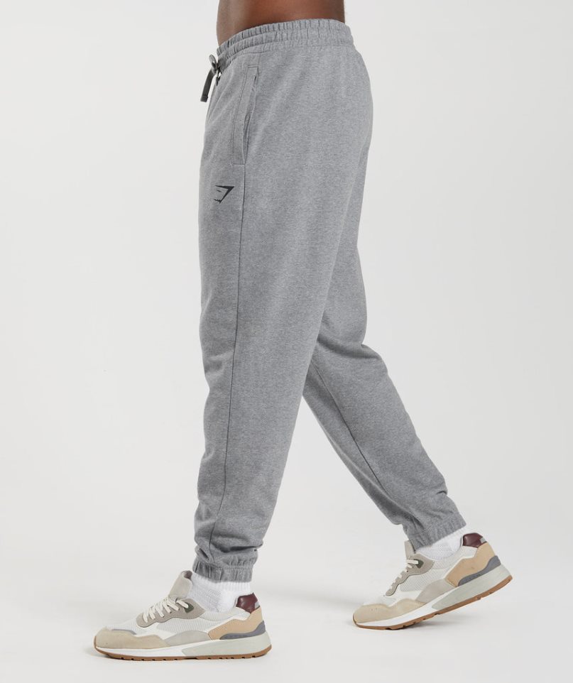 Gymshark Essential Oversized Mjukisbyxor Herr Grå | SE-54039K