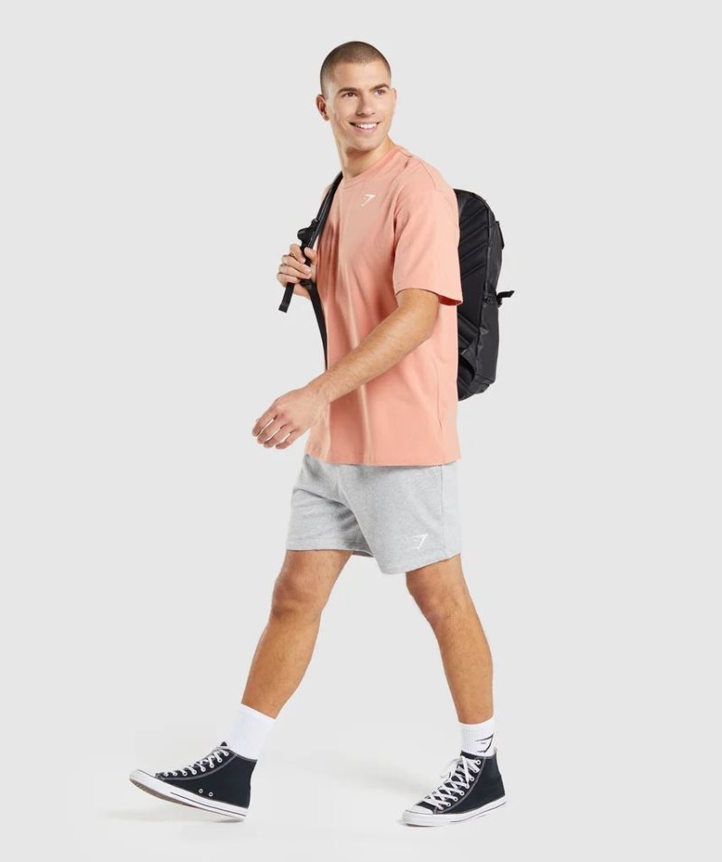 Gymshark Essential Oversized T-shirt Herr Rosa | SE-38407B