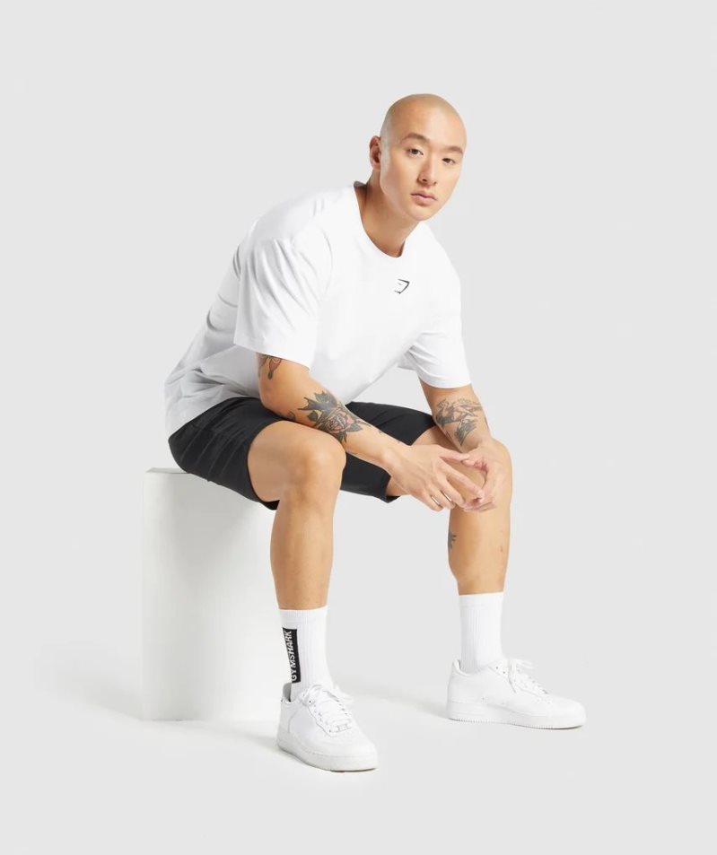 Gymshark Essential Oversized T-shirt Herr Vita | SE-79604S