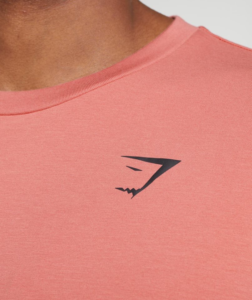 Gymshark Essential Oversized T-shirt Herr Rosa | SE-83502C