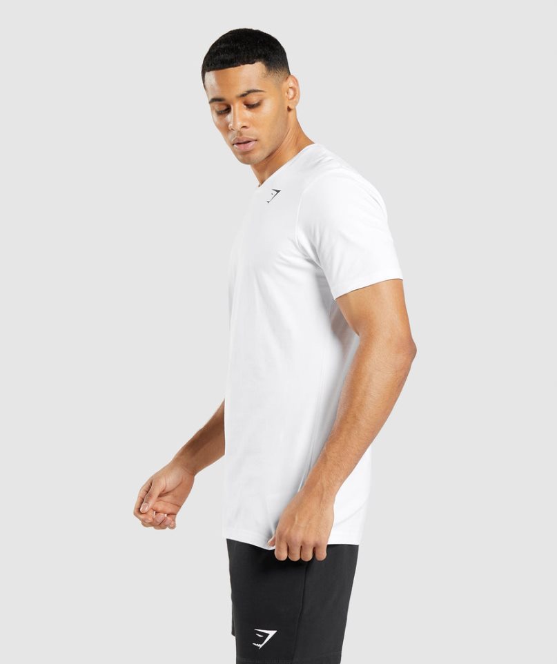 Gymshark Essential T-shirt Herr Vita | SE-72458A