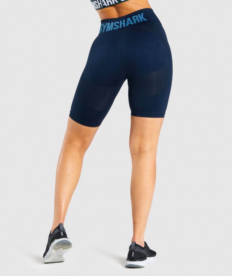 Gymshark Flex Cycling Shorts Dam Marinblå | SE-24567X