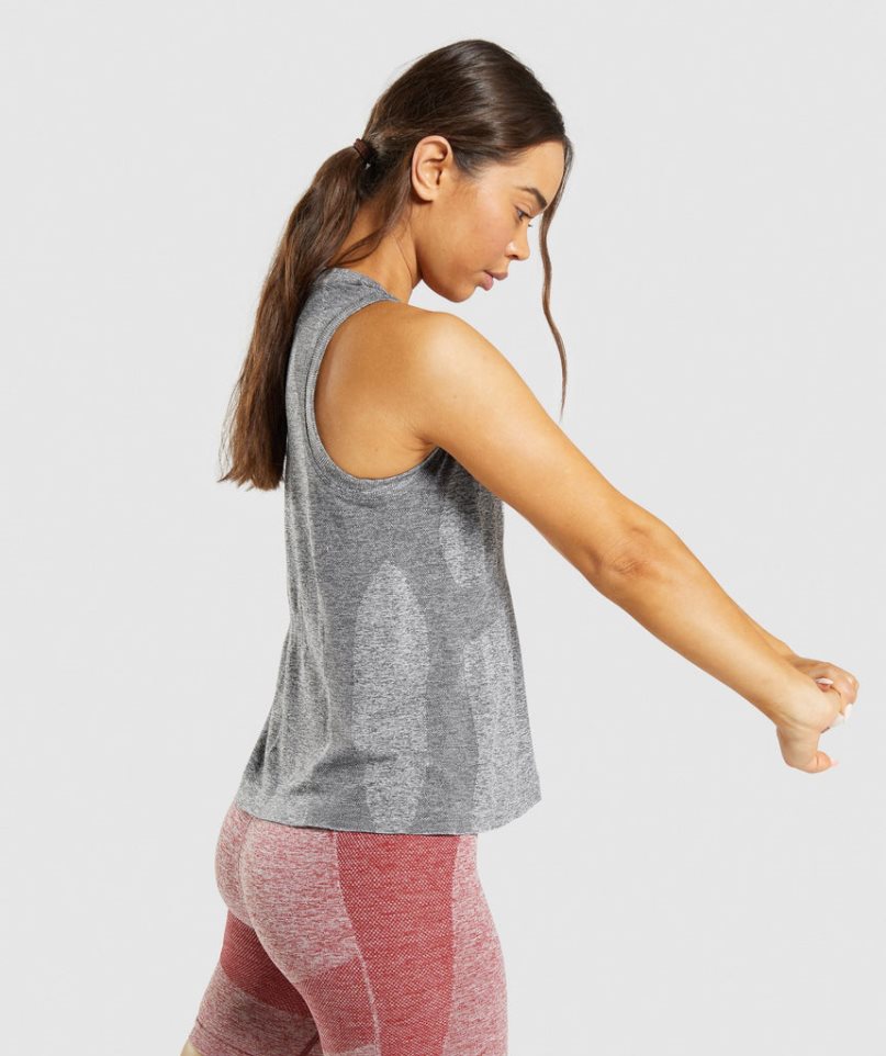 Gymshark Flex Loose Top Linnen Dam Grå | SE-61984U