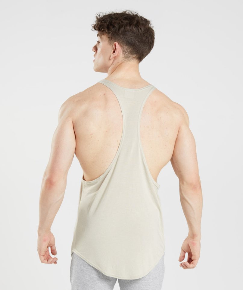 Gymshark GS x David Laid Stringer Linnen Herr Beige | SE-61079Z