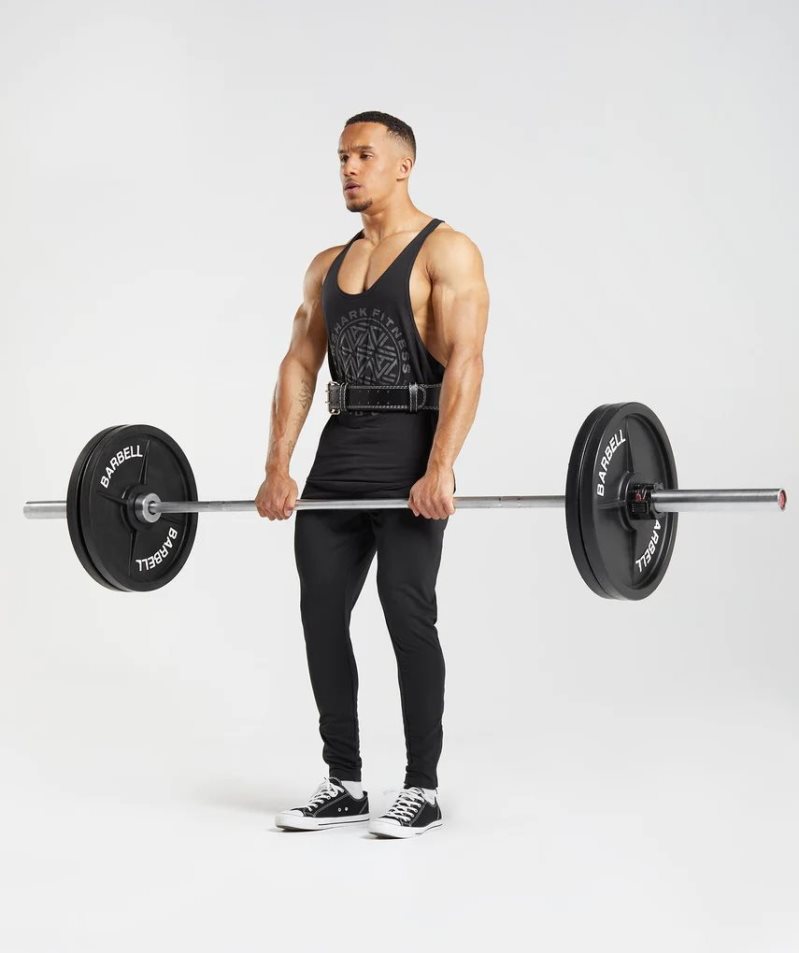 Gymshark GS x David Laid Stringer Linnen Herr Svarta | SE-94708I