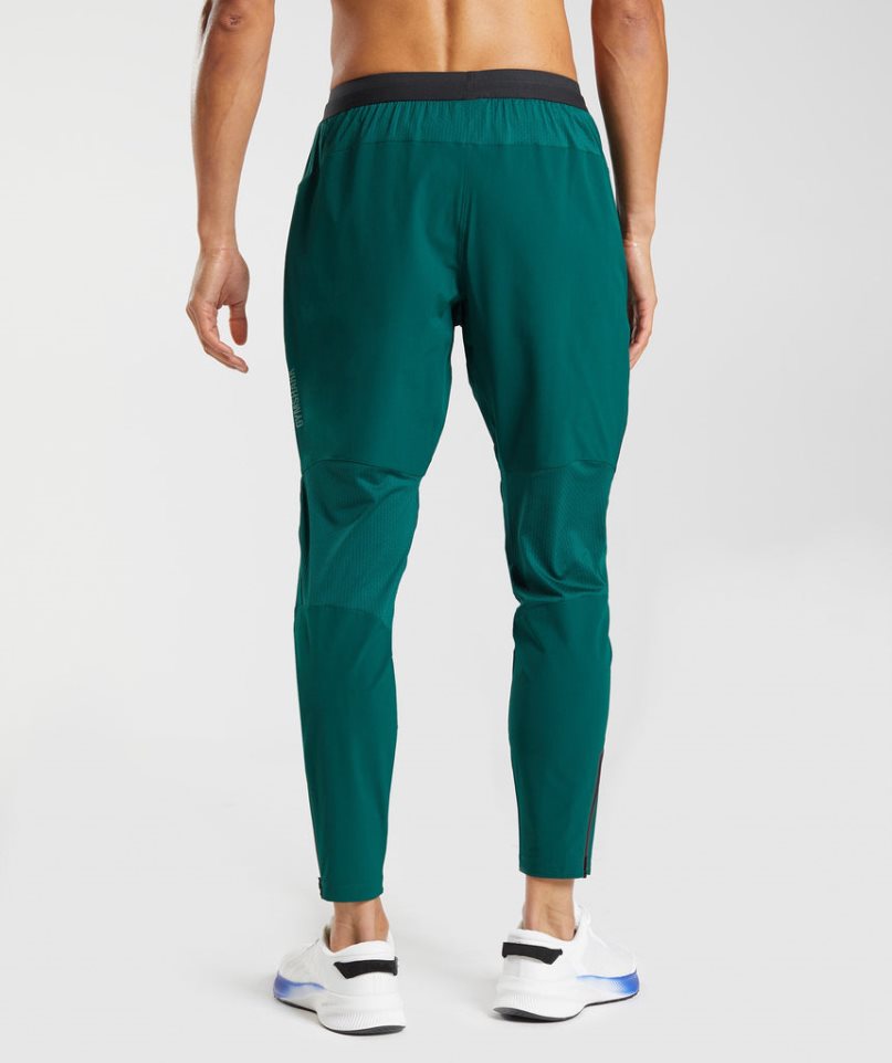 Gymshark Hybrid Woven Mjukisbyxor Herr Gröna | SE-48950S