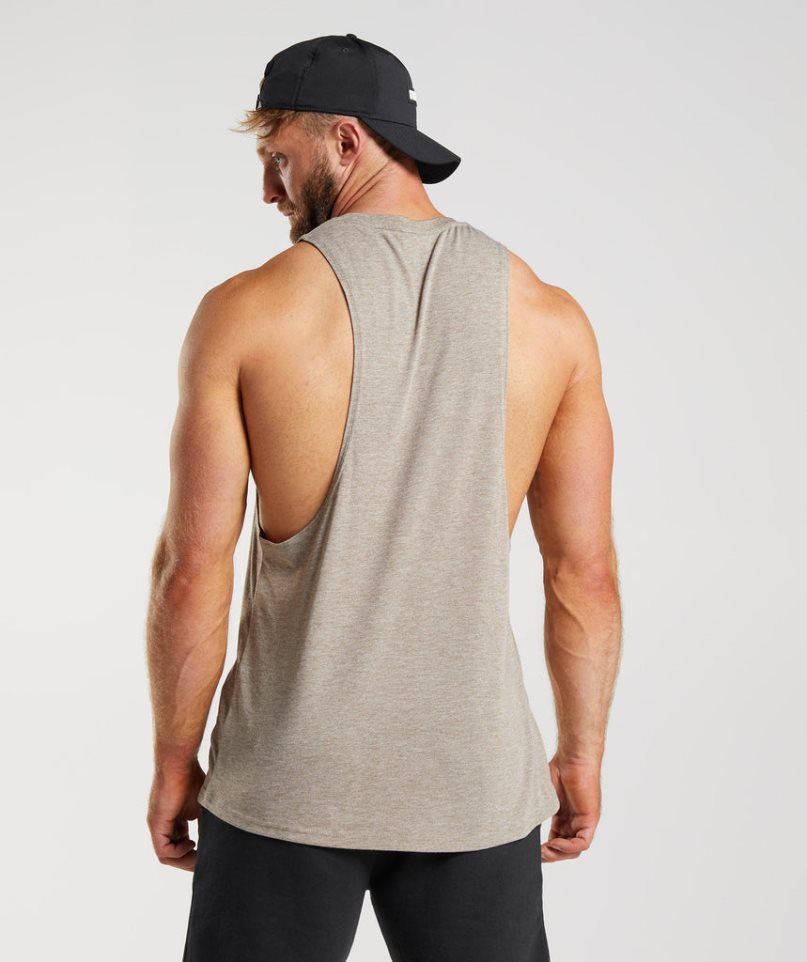 Gymshark Legacy Drop Arm Linnen Herr Grå | SE-65421A
