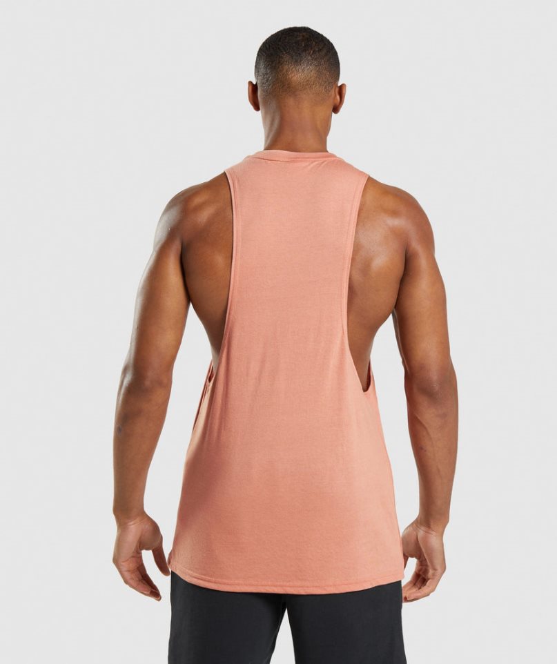 Gymshark Legacy Drop Arm Linnen Herr Rosa | SE-16987G