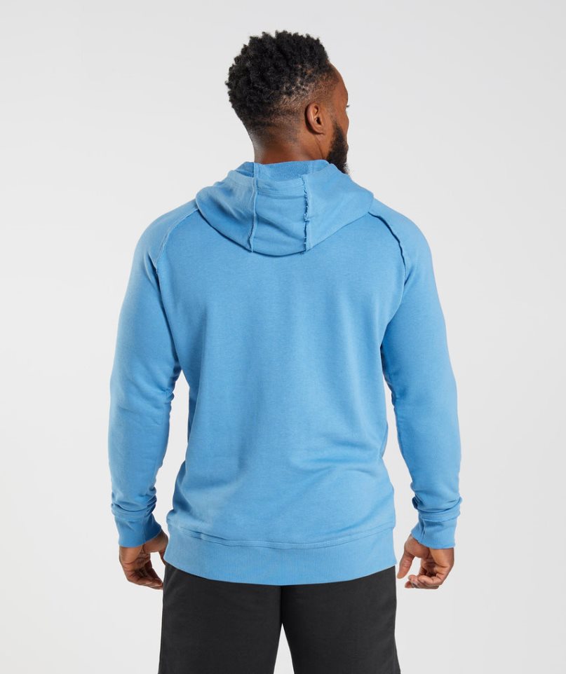 Gymshark Legacy Hoodie Herr Blå | SE-30169U