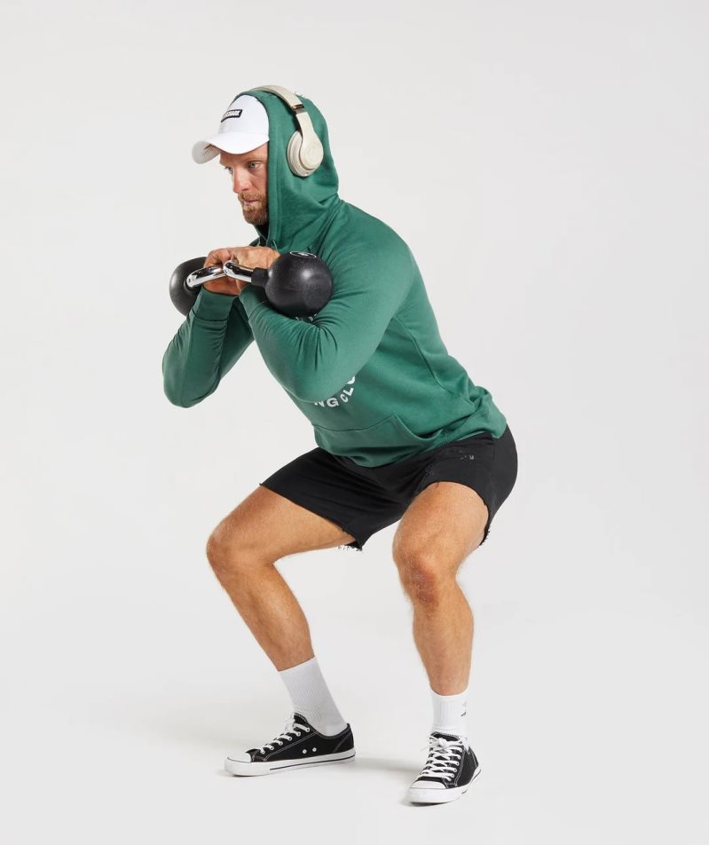 Gymshark Legacy Hoodie Herr Gröna | SE-04615T