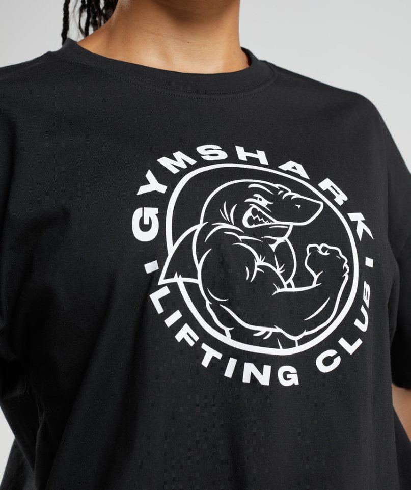 Gymshark Legacy Oversized T-shirt Dam Svarta | SE-94826H