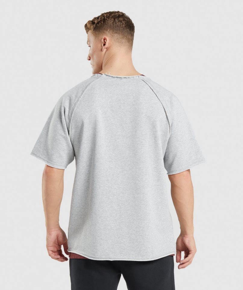 Gymshark Legacy Rag Top T-shirt Herr Ljusgrå | SE-84357B
