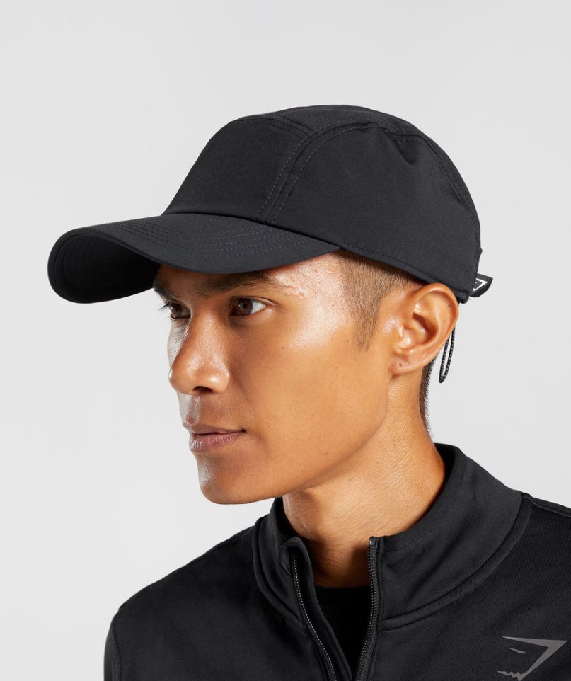 Gymshark Logo 5 Panel Kepsar Svarta | SE-97130H