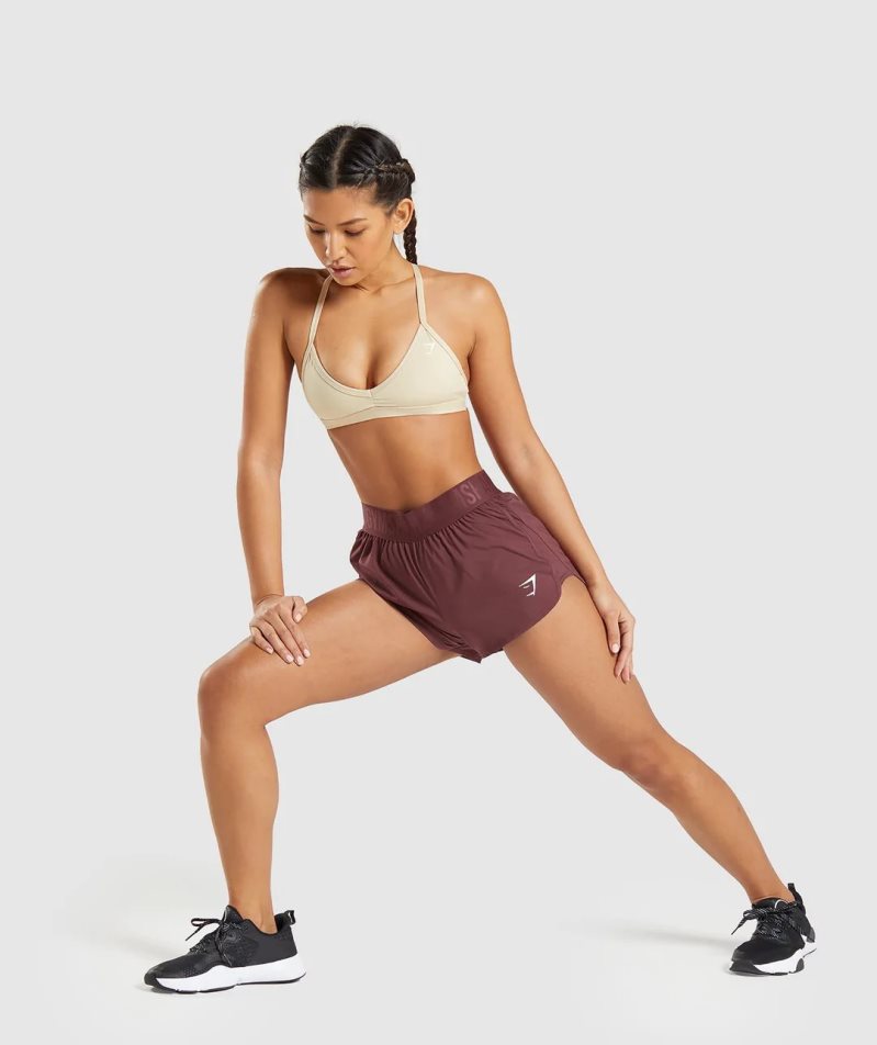 Gymshark Minimal Sport Bh Dam Beige | SE-09561B