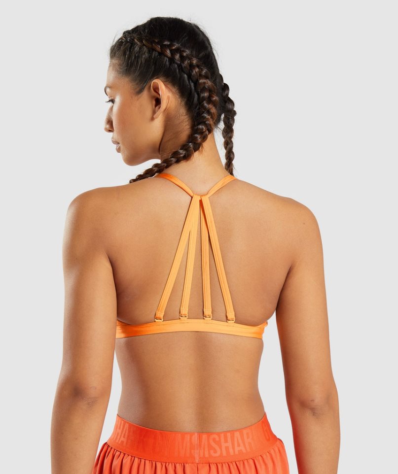 Gymshark Minimal Sport Bh Dam Orange | SE-32681C